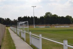 Looking along touchline from members bar.